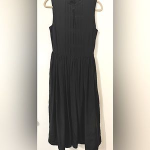 Adam Lippes Black Midi Silk Dress. Worn twice. Great condition!
